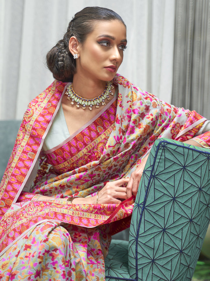 Vibrant color luxurious fabric exclusive attire crafted for elegance and style.