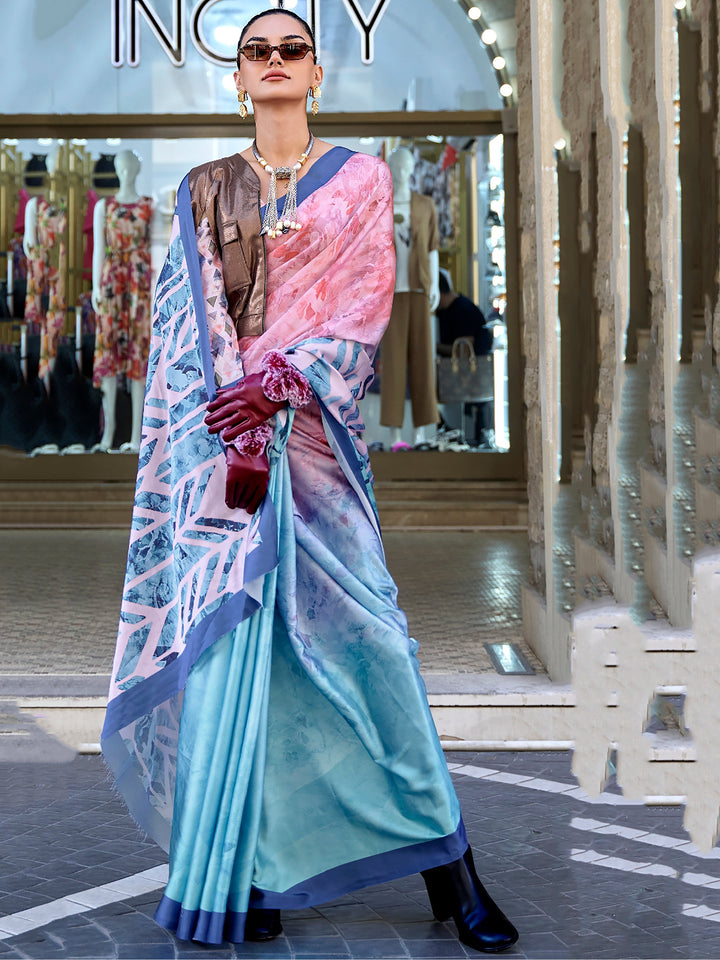 Pink silk saree crafted for elegance and style.