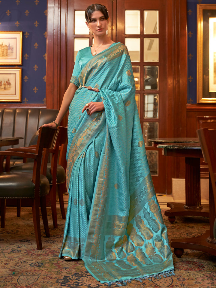 Vibrant color satin saree crafted for elegance and style.