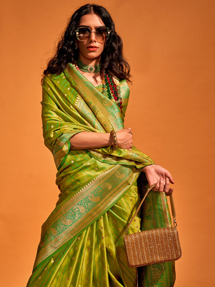 Vibrant color luxurious fabric exclusive attire crafted for elegance and style.