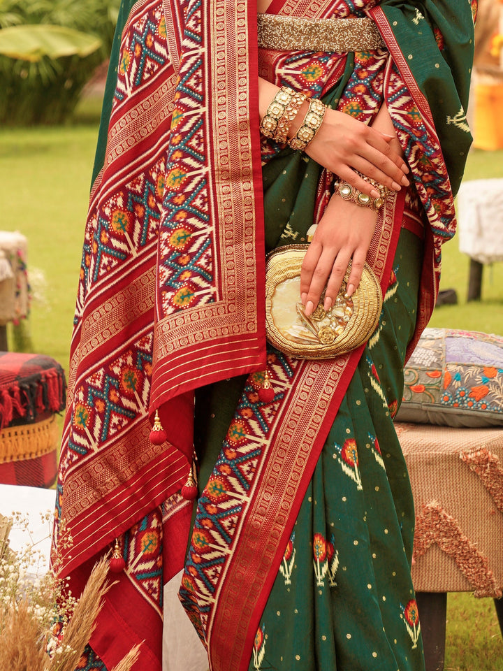 Vibrant color luxurious fabric exclusive attire crafted for elegance and style.