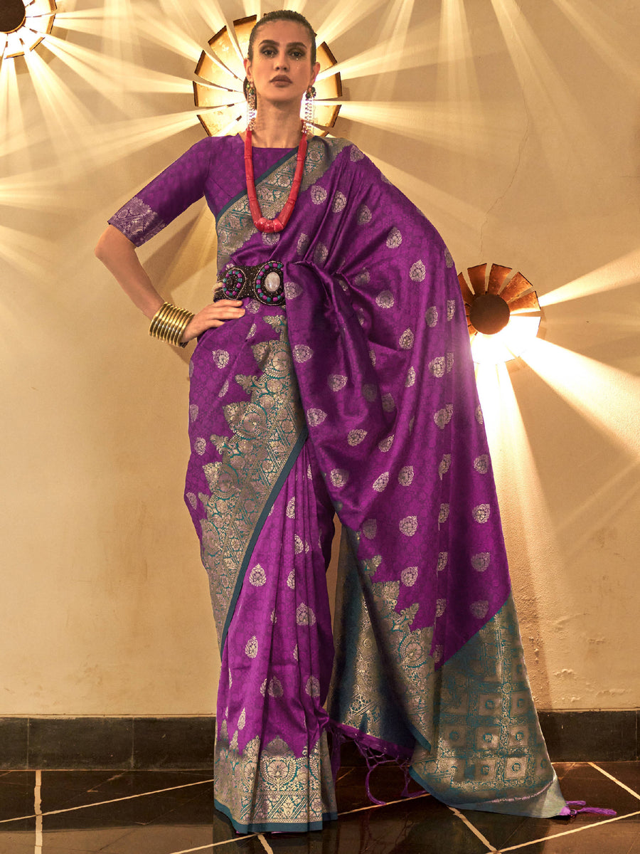 Green silk saree crafted for elegance and style.