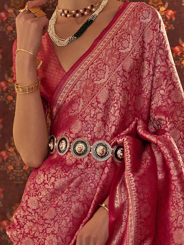 Vibrant color luxurious fabric exclusive attire crafted for elegance and style.