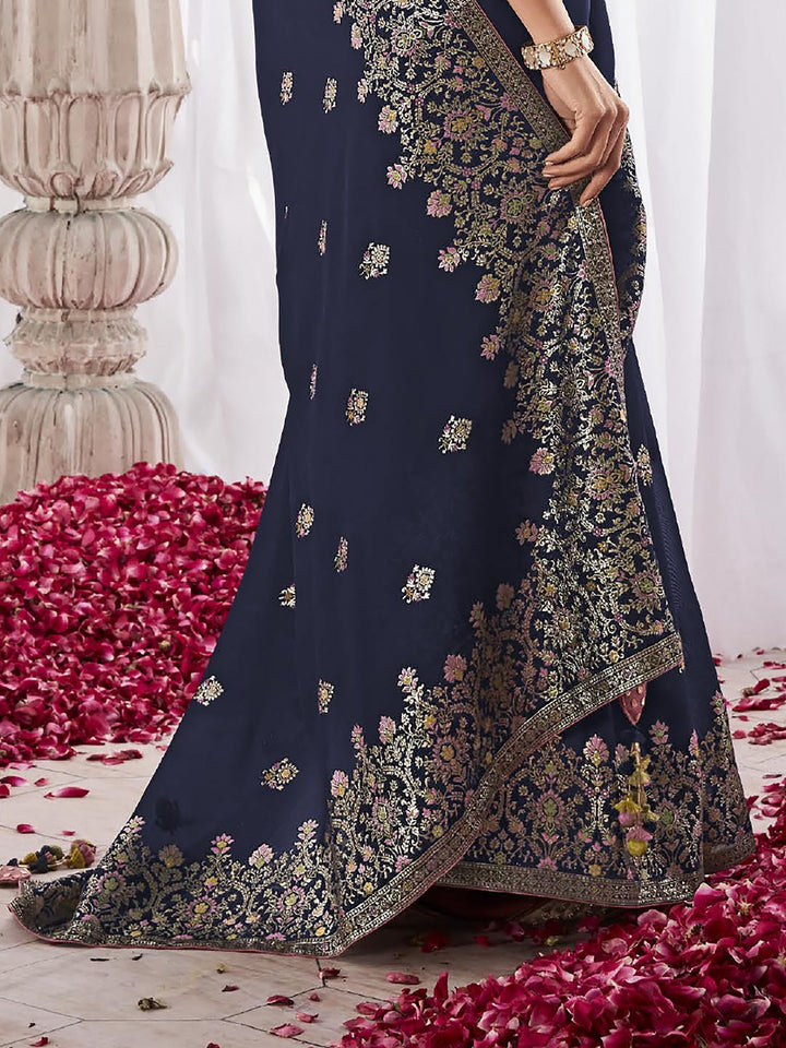 Vibrant color luxurious fabric exclusive attire crafted for elegance and style.