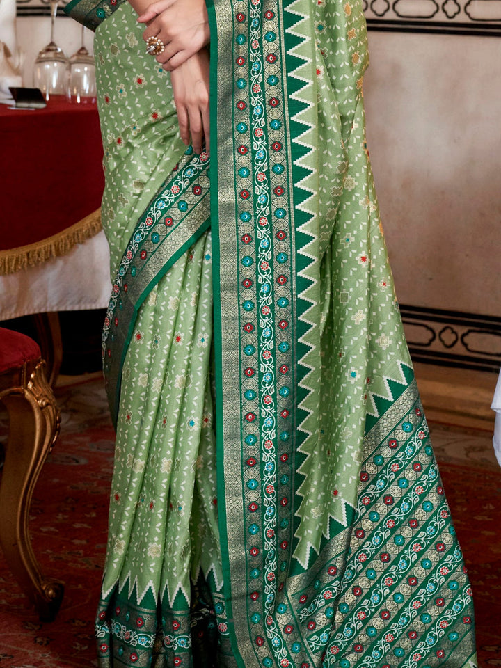 Vibrant color luxurious fabric exclusive attire crafted for elegance and style.