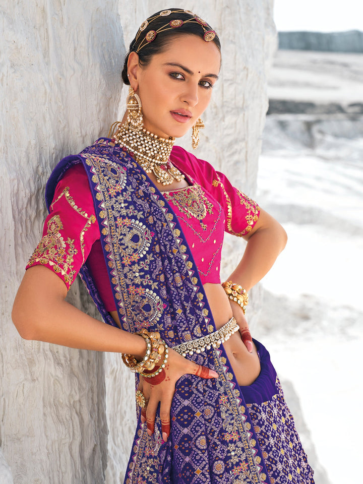 Vibrant color luxurious fabric exclusive attire crafted for elegance and style.