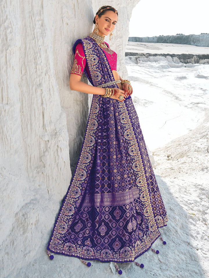 Vibrant color luxurious fabric exclusive attire crafted for elegance and style.