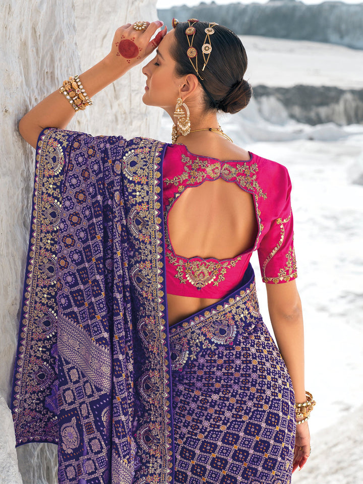 Vibrant color luxurious fabric exclusive attire crafted for elegance and style.