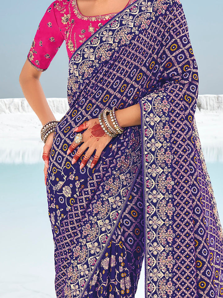 Vibrant color luxurious fabric exclusive attire crafted for elegance and style.