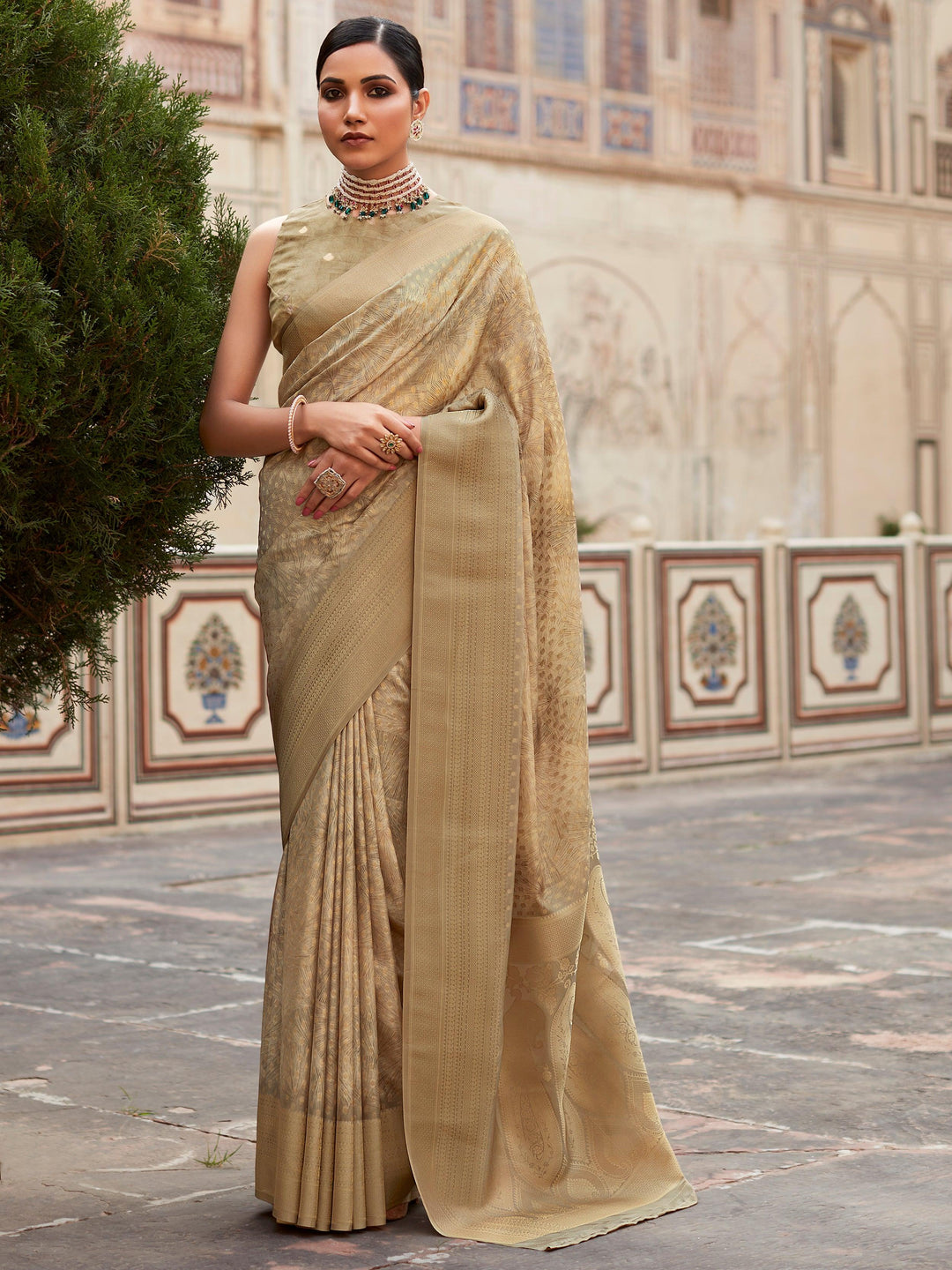 Vibrant color silk saree crafted for elegance and style.