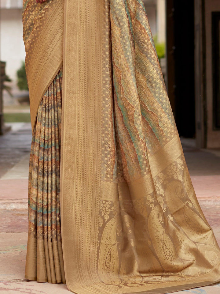 Vibrant color luxurious fabric exclusive attire crafted for elegance and style.