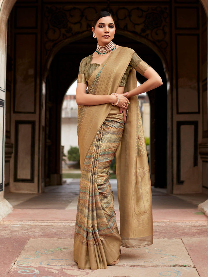 Vibrant color luxurious fabric exclusive attire crafted for elegance and style.