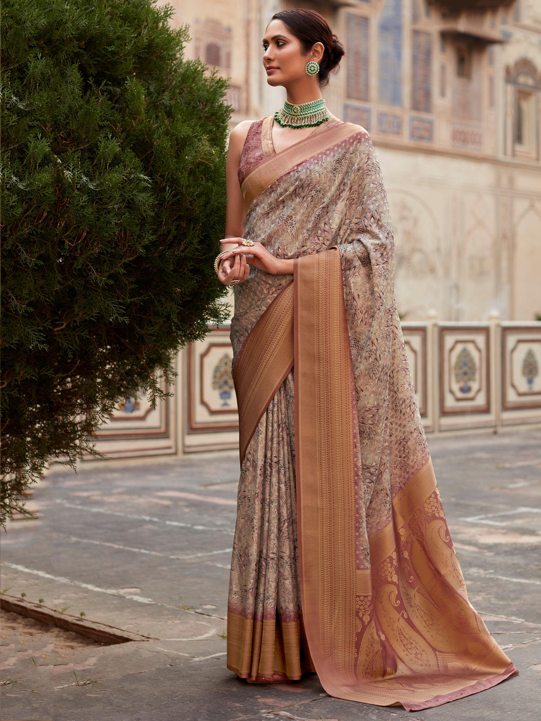 Red silk saree crafted for elegance and style.