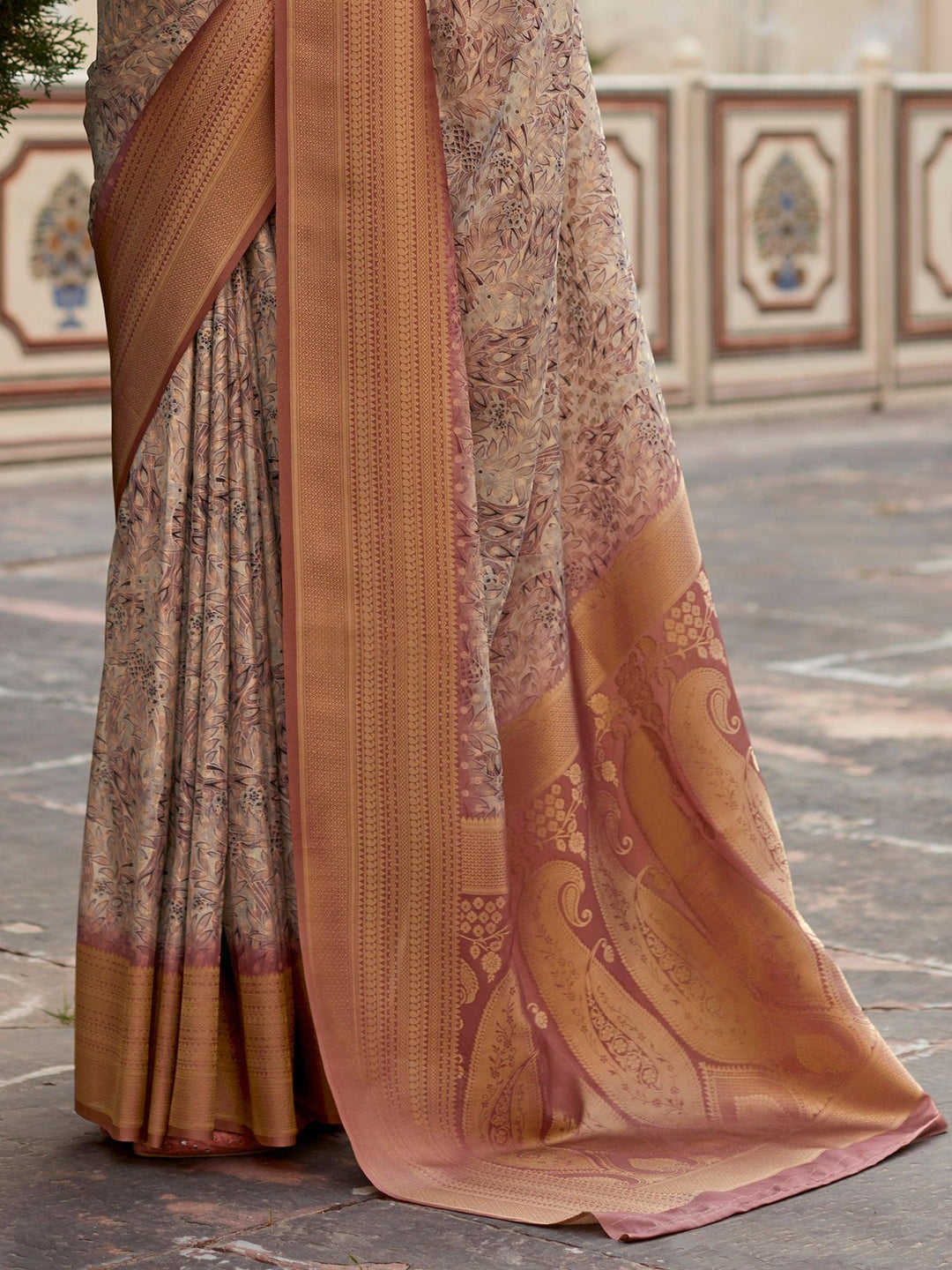 Vibrant color luxurious fabric exclusive attire crafted for elegance and style.