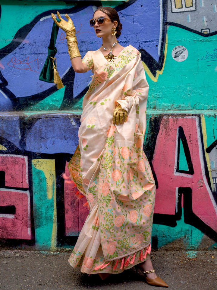 Vibrant color silk saree crafted for elegance and style.