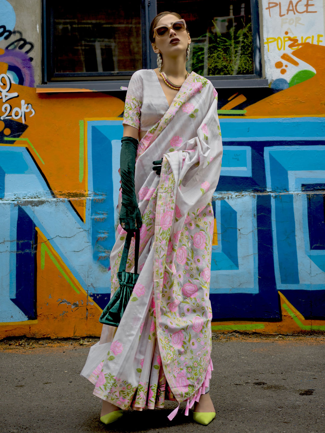 Vibrant color silk saree crafted for elegance and style.