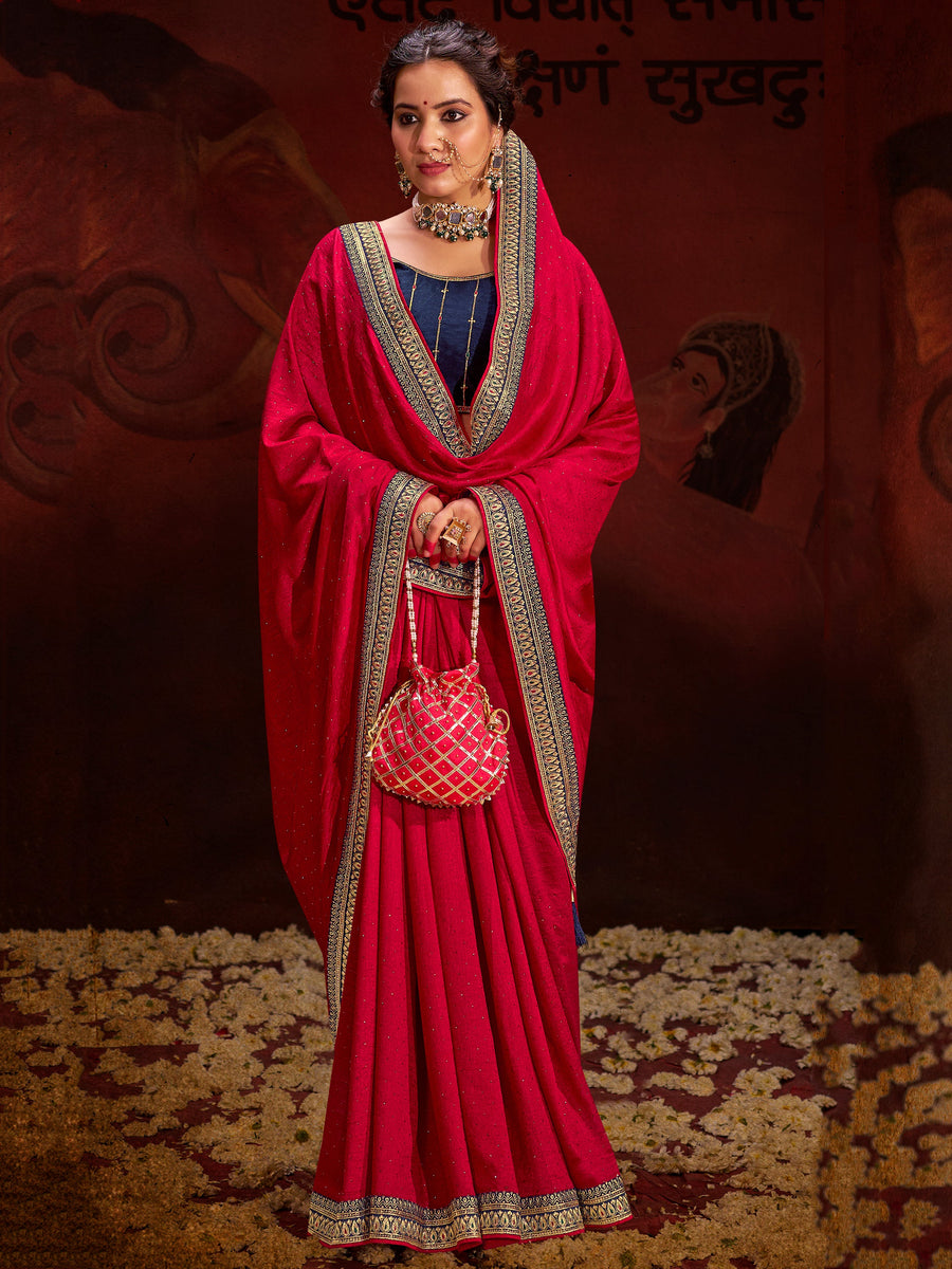 Pink silk saree crafted for elegance and style.