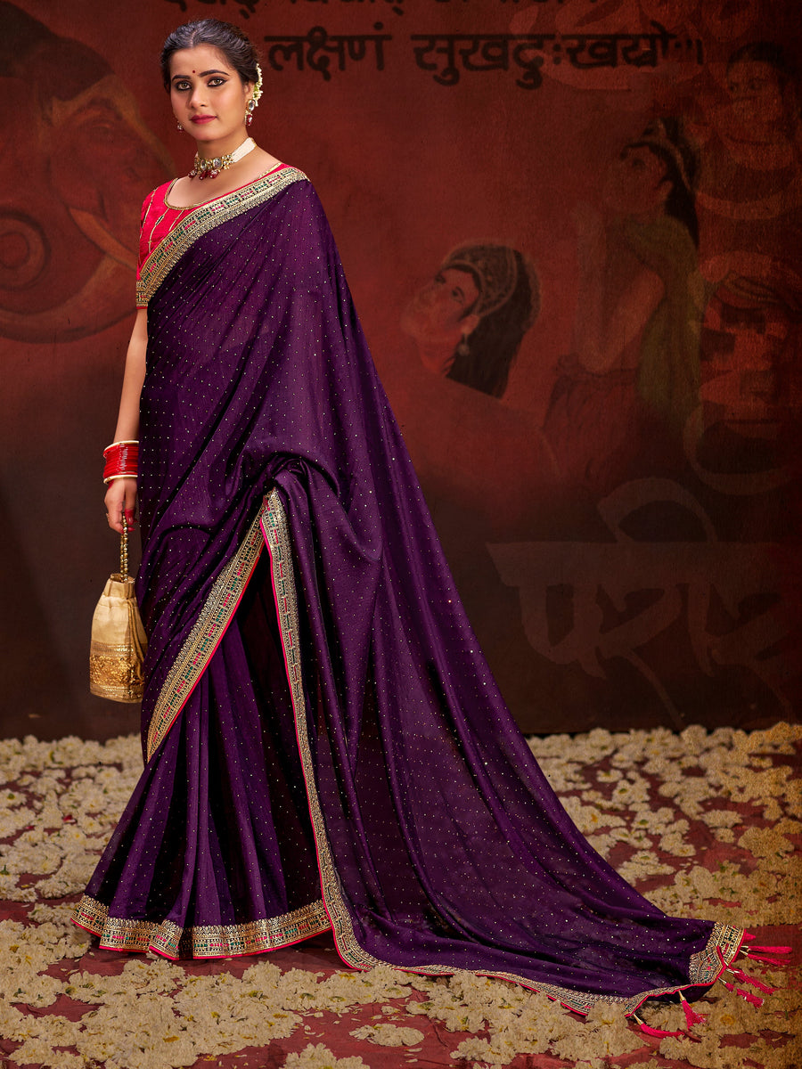 Pink silk saree crafted for elegance and style.