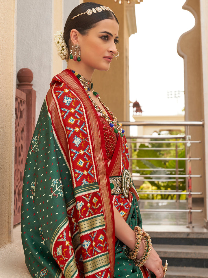 Vibrant color luxurious fabric exclusive attire crafted for elegance and style.