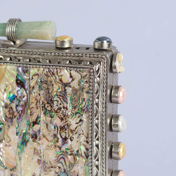 Salma Mother of Pearl Clutch | Elegant High-End Fashion Accessory