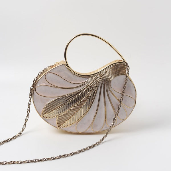 Saniya Embellished Mother of Pearl Clutch | Exquisite Timeless Elegance