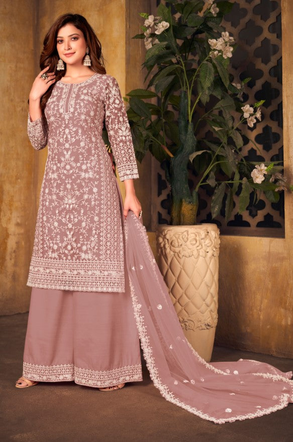 Dusty pink salwar kameez set, USA exclusive ethnic wear