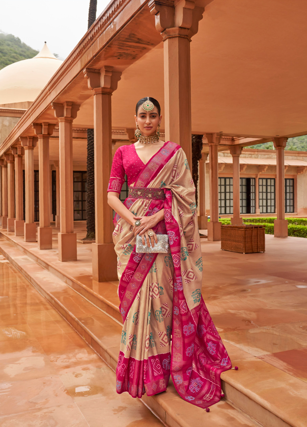 Breathtaking Patola Silk Saree with | Crafted for Timeless Elegance