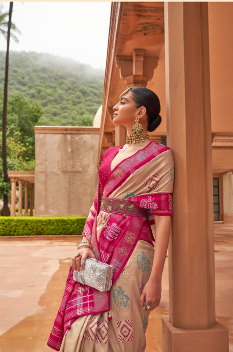 Breathtaking Patola Silk Saree with | Crafted for Timeless Elegance