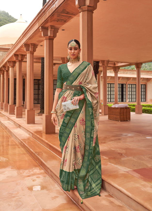 Breathtaking Patola Silk Saree with | Crafted for Timeless Elegance