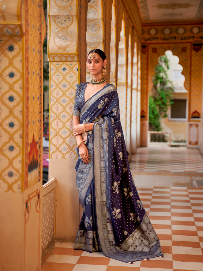 Elegant Smooth Silk Saree with | A Captivating Traditional Ensemble