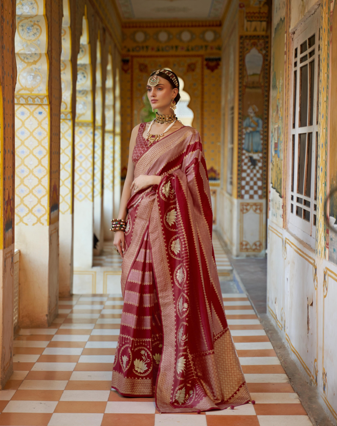 Charming Smooth Silk Saree with | A Graceful Addition to Your Wardrobe