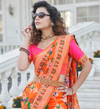 Breathtaking Patola Silk Saree with | A Graceful Addition to Your Wardrobe