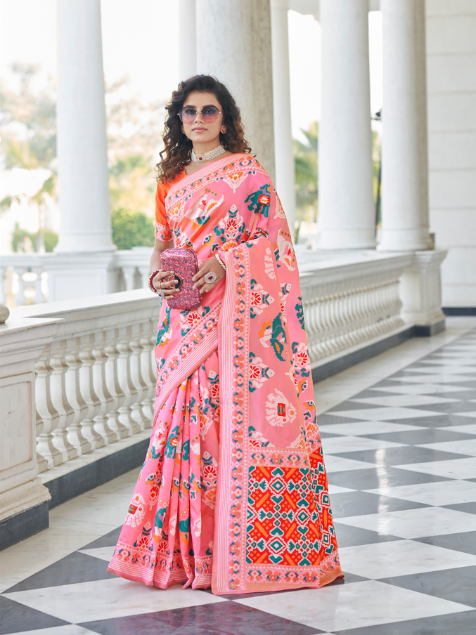 Breathtaking Patola Silk Saree with | A Graceful Addition to Your Wardrobe