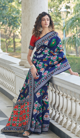 Breathtaking Patola Silk Saree with | A Graceful Addition to Your Wardrobe