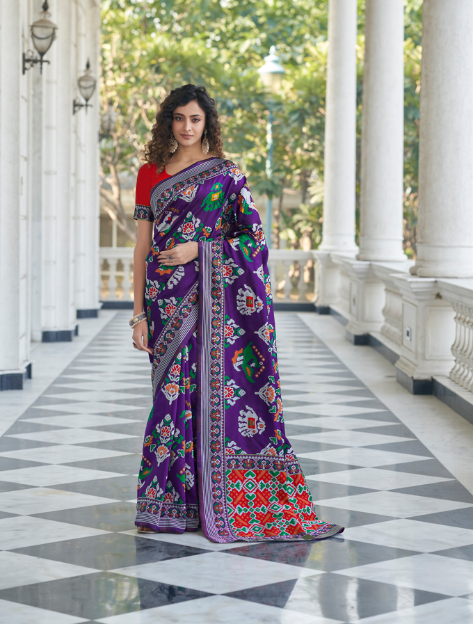 Breathtaking Patola Silk Saree with | A Graceful Addition to Your Wardrobe