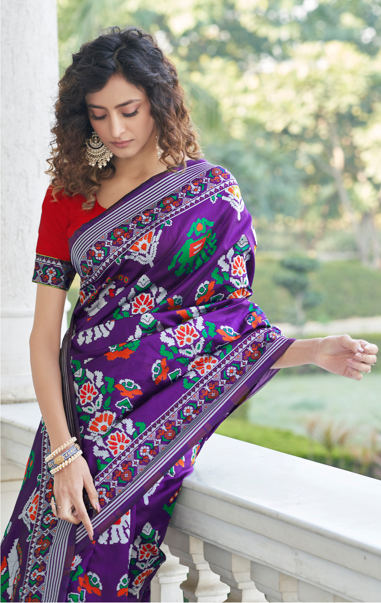 Breathtaking Patola Silk Saree with | A Graceful Addition to Your Wardrobe