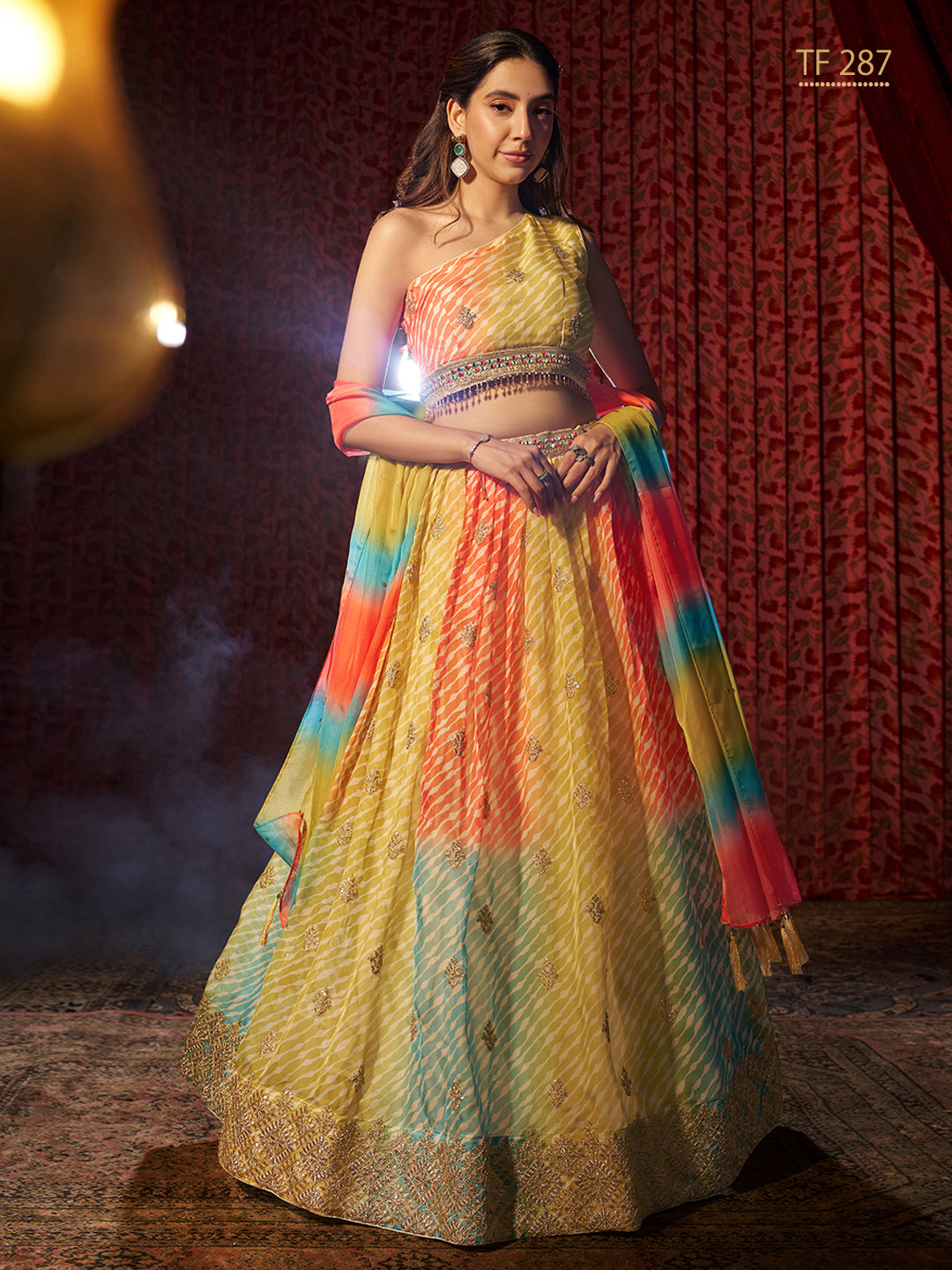 Elegant Printed & Embroidered Lehenga | Perfect for Festive Occasions