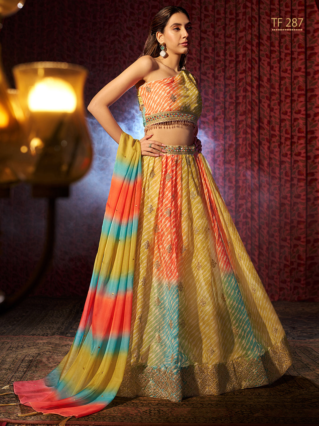 Elegant Printed & Embroidered Lehenga | Perfect for Festive Occasions