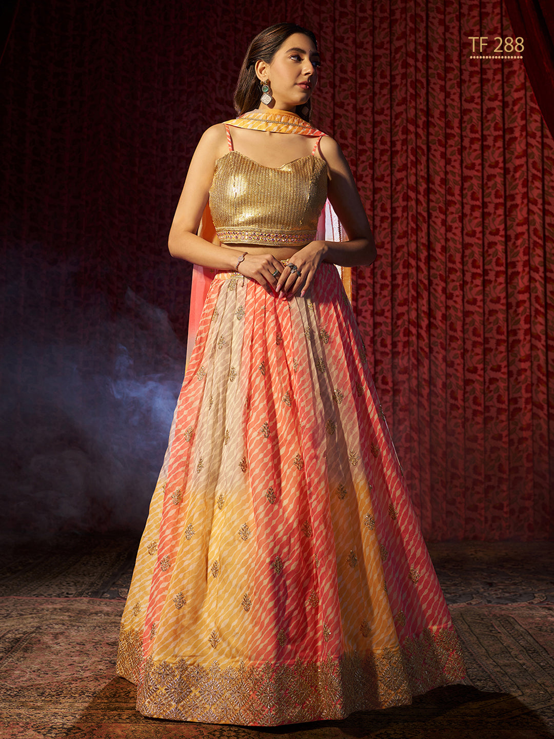 Elegant Printed & Embroidered Lehenga | Perfect for Festive Occasions