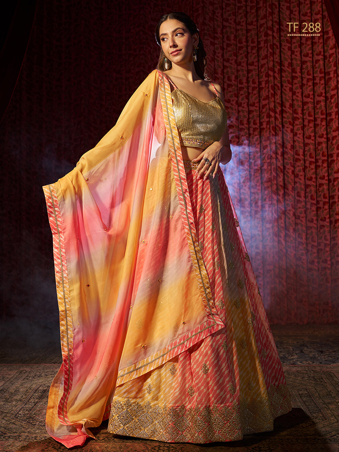 Elegant Printed & Embroidered Lehenga | Perfect for Festive Occasions