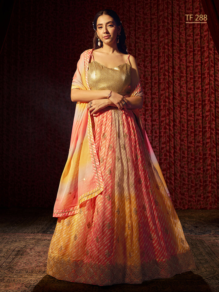 Elegant Printed & Embroidered Lehenga | Perfect for Festive Occasions