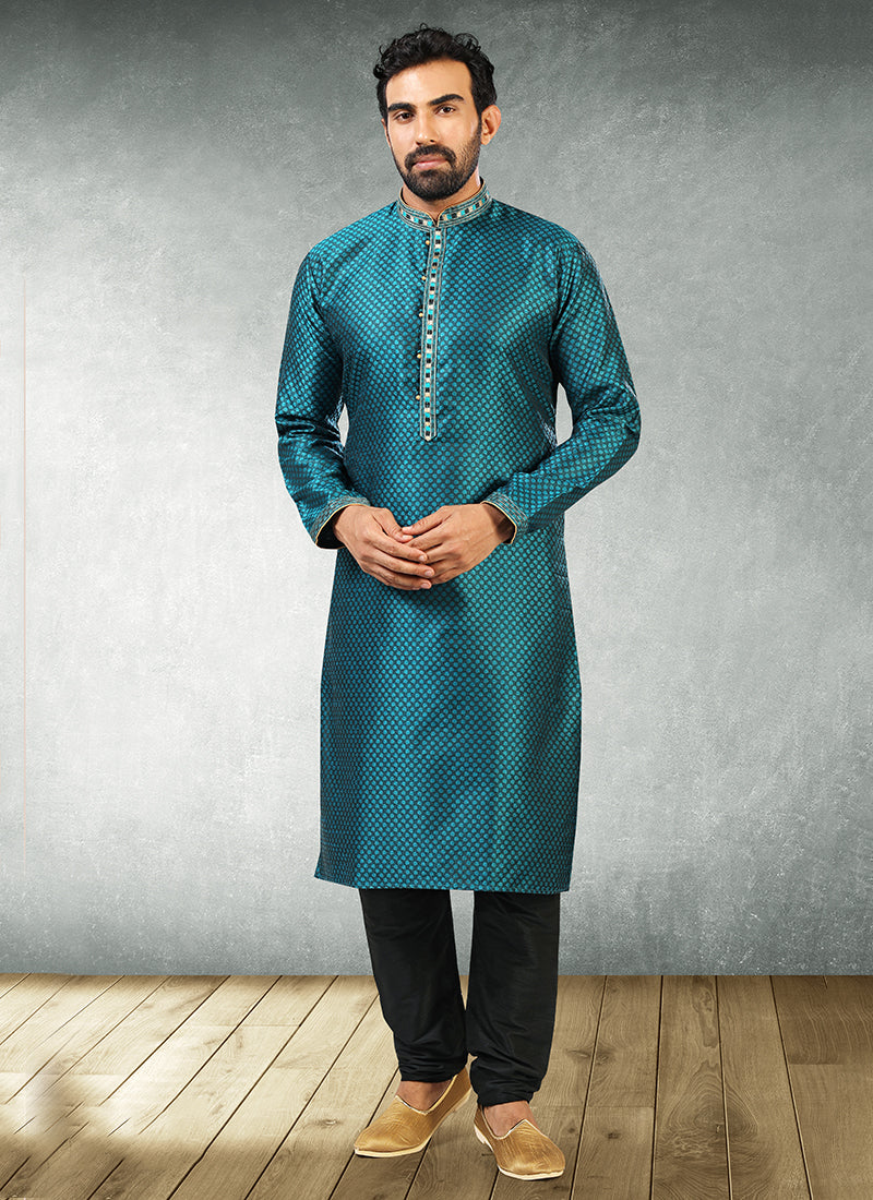 Royal Heritage jaqurd silk brocade Premium Kurta Pajama | Inspired by Timeless Traditions & Modern Fashion Trends