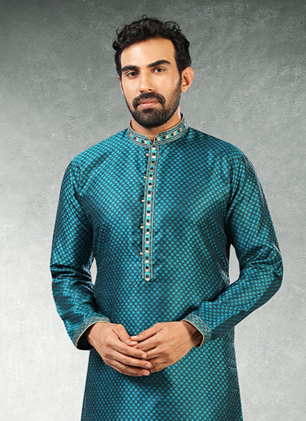 Royal Heritage jaqurd silk brocade Premium Kurta Pajama | Inspired by Timeless Traditions & Modern Fashion Trends