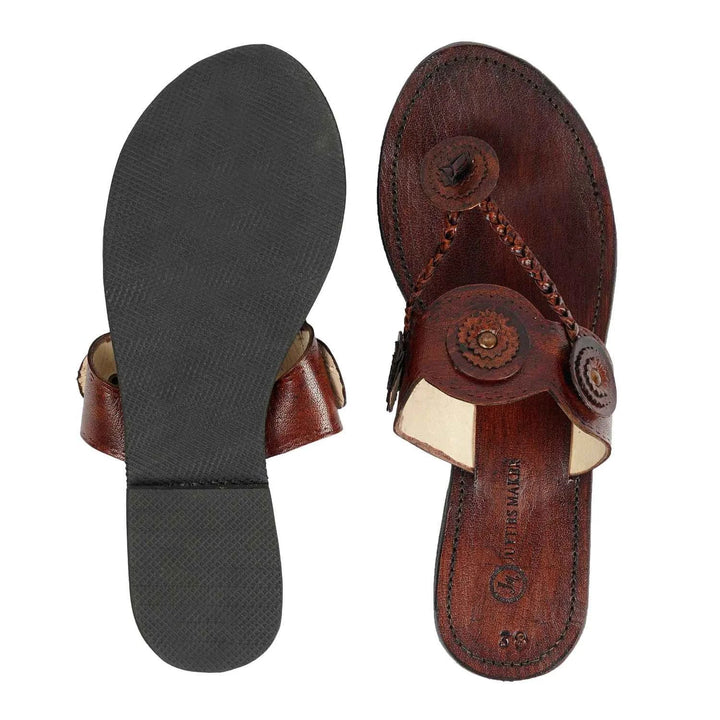 Genuine Leather Kolhapuri Sandals | Traditional Design with Modern Comfort