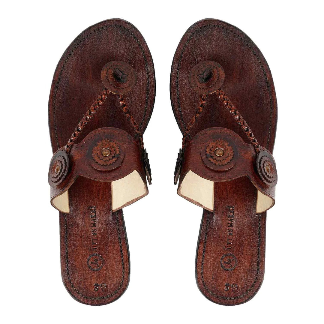 Genuine Leather Kolhapuri Sandals | Traditional Design with Modern Comfort