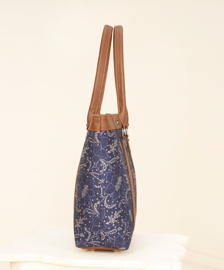 Vibrant Printed Polycotton Jute Tote Bag | Stylish Utility for Everyday Use