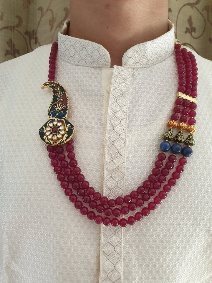 Elegant Floral Groom Mala | Traditional Wedding Accessory