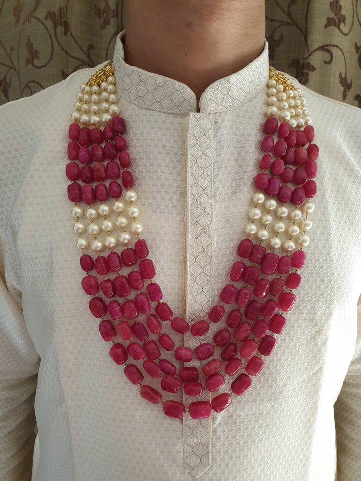 Handcrafted Floral Groom Mala | Elegant Wedding Accessory