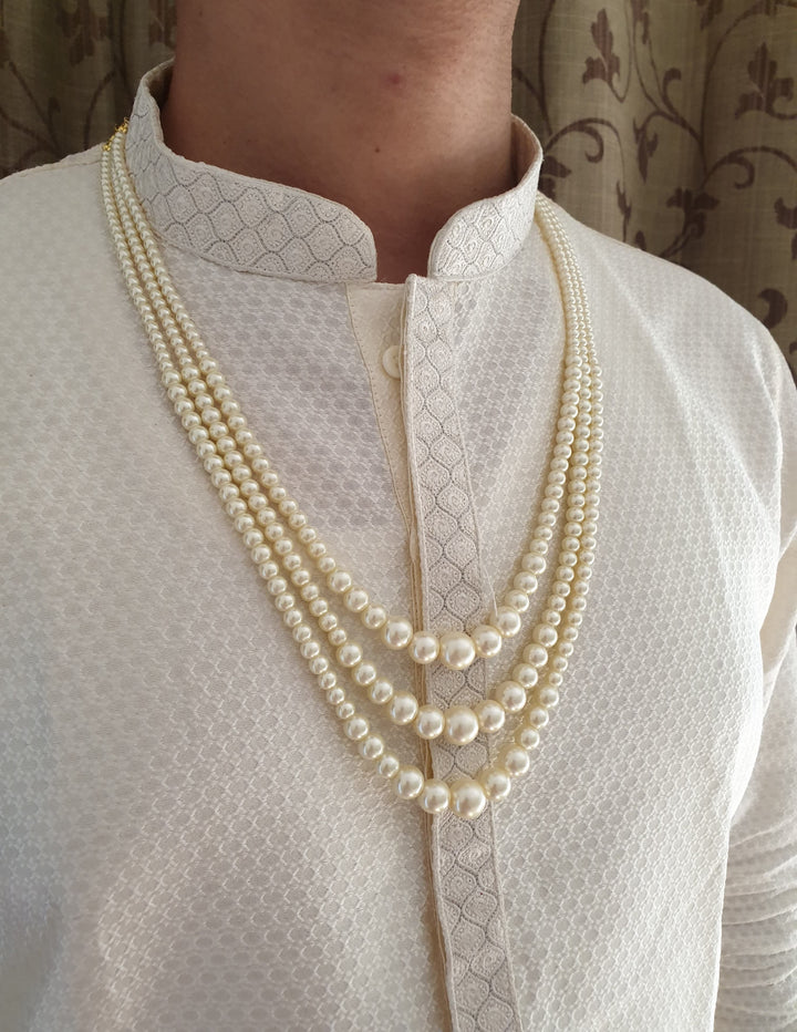 Elegant Floral Groom Mala | Traditional Wedding Necklace