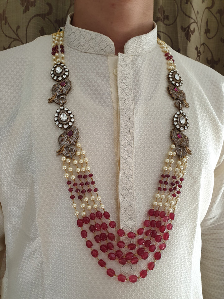 Traditional Floral Groom Mala | Elegant Wedding Accessory